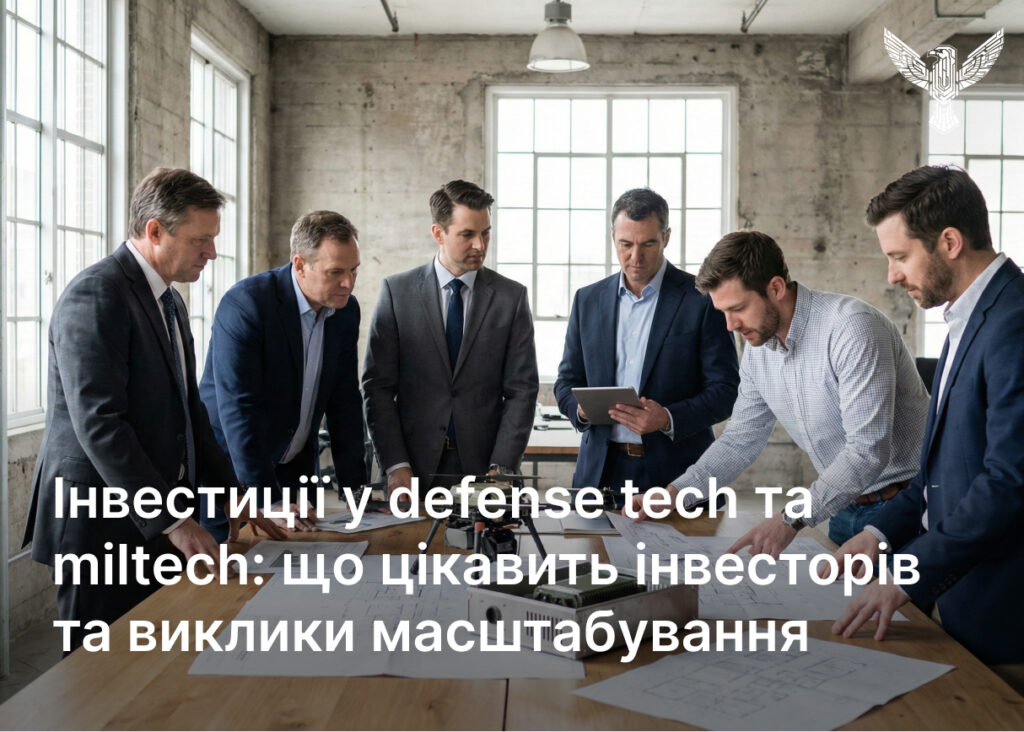 Інвестиції у defense tech та miltech: що цікавить інвесторів та виклики масштабування