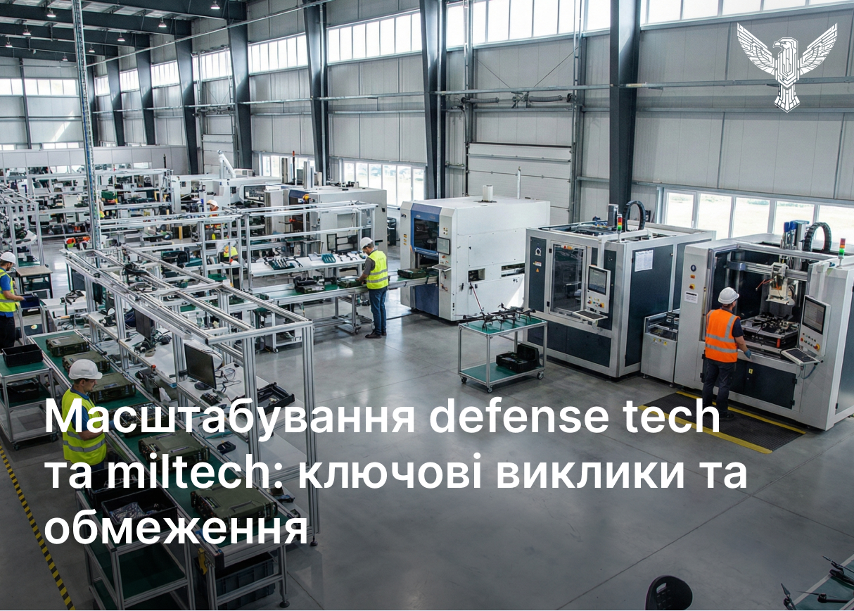 Масштабування defense tech та miltech: ключові виклики та обмеження для компаній