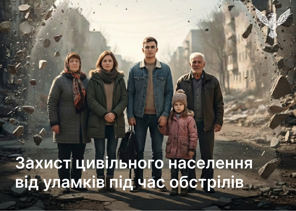 Захист цивільного населення від уламків під час обстрілів