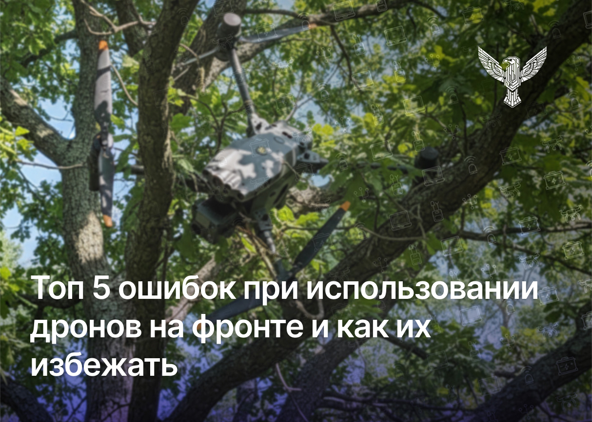 Топ-5 ошибок при использовании дронов на фронте и как их избежать