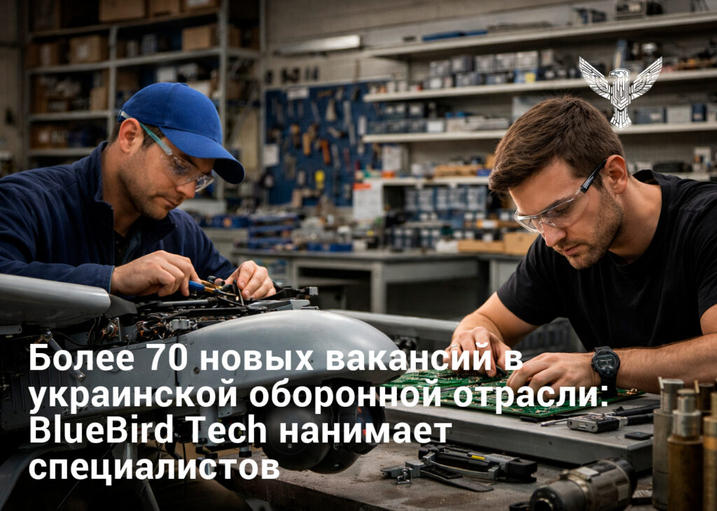 Более 70 новых вакансий в украинской оборонной отрасли: BlueBird Tech нанимает специалистов