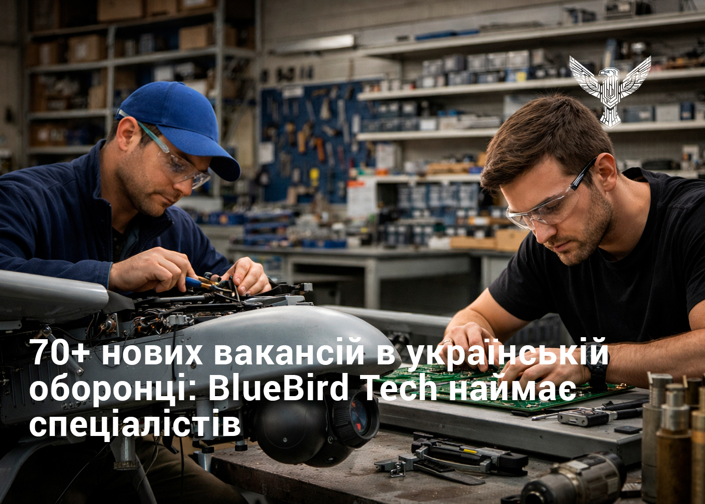 70+ нових вакансій в українській оборонці: BlueBird Tech наймає спеціалістів