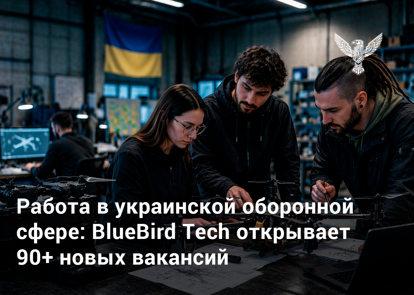 Работа в украинской оборонной отрасли: BlueBird Tech открывает более 90 новых вакансий
