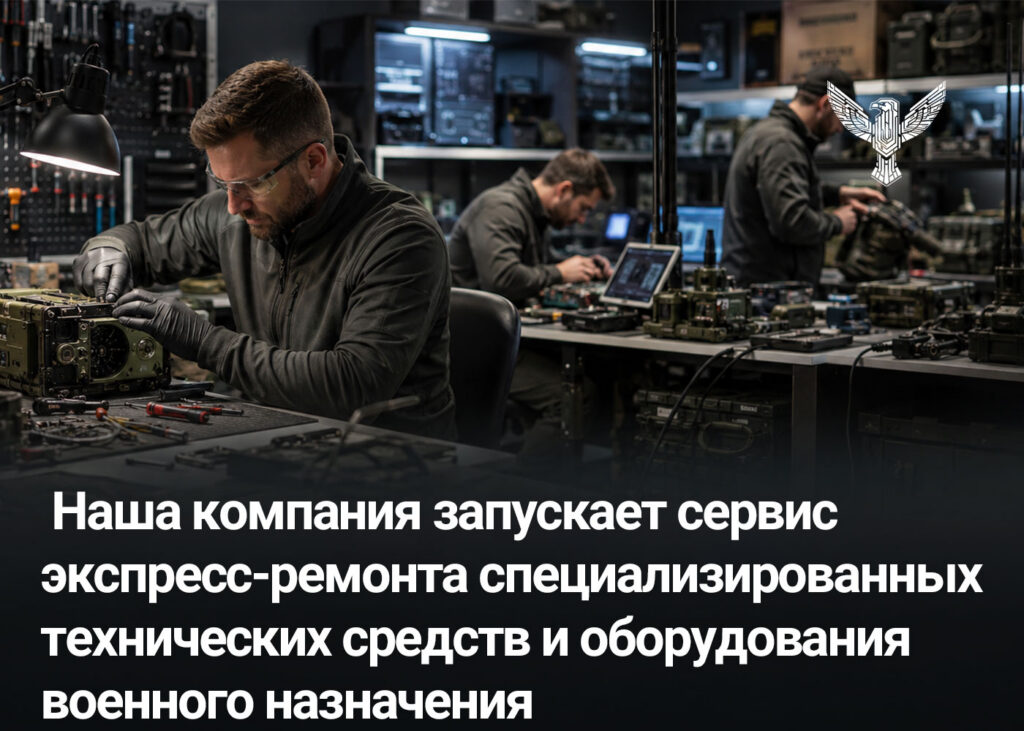 Наша компания запускает сервис экспресс-ремонта специализированных технических средств и оборудования военного назначения