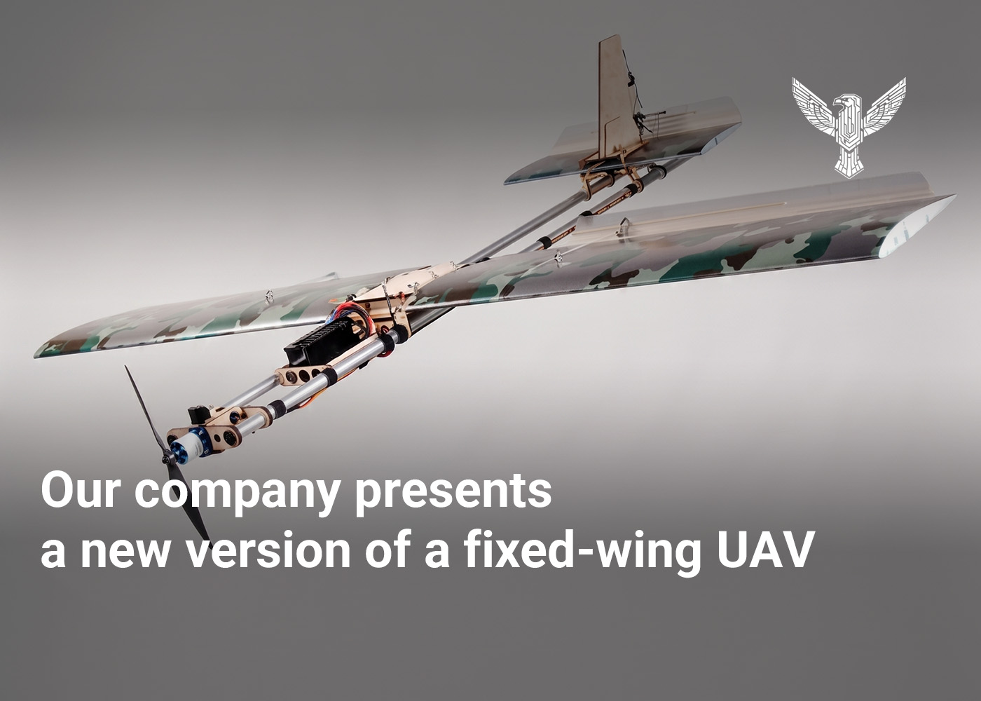 Our company presents a new version of a fixed-wing UAV  