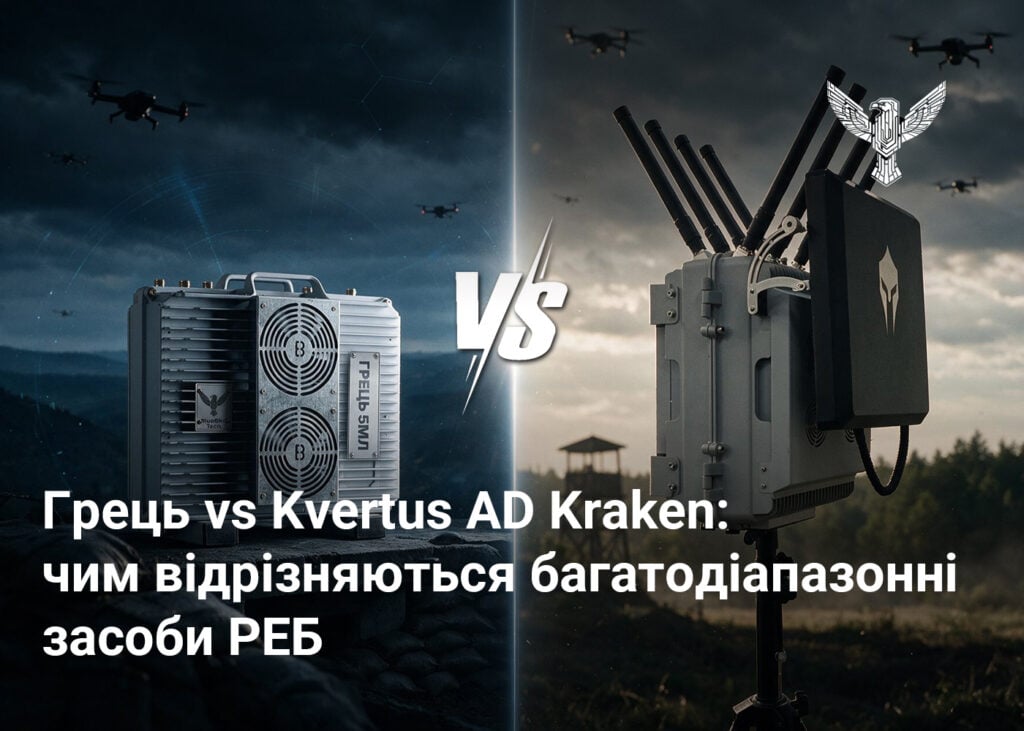 Грець vs Kvertus AD Kraken: чим відрізняються багатодіапазонні засоби РЕБ