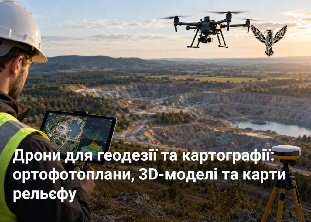 Дрони для геодезії та картографії: ортофотоплани, 3D-моделі та карти рельєфу