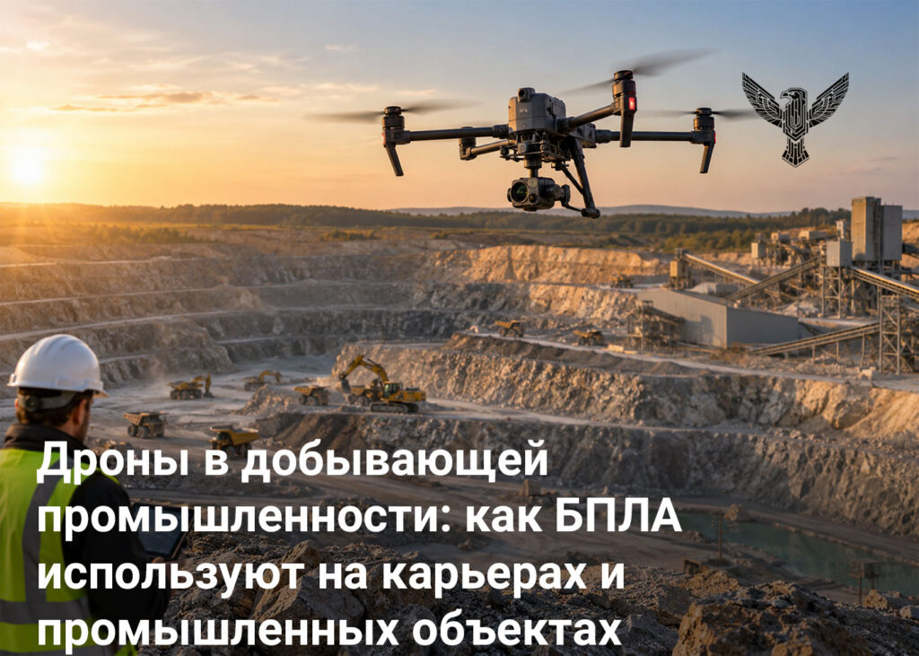 Дроны в добывающей промышленности: как БПЛА используют на карьерах и промышленных объектах