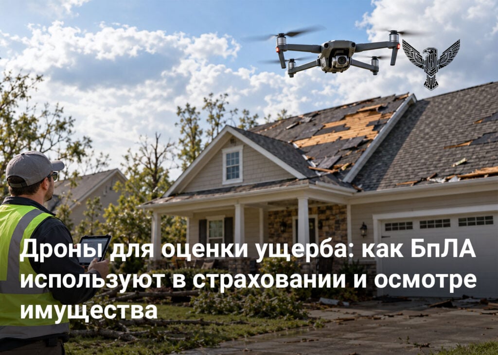 Дроны для оценки ущерба: как БПЛА используют в страховании и осмотре имущества