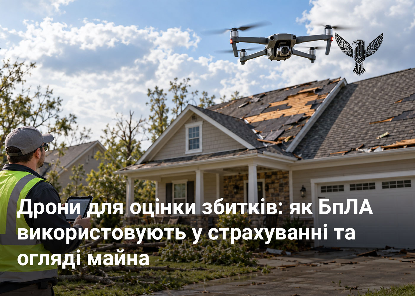 Дрони для оцінки збитків: як БПЛА використовують у страхуванні та огляді майна